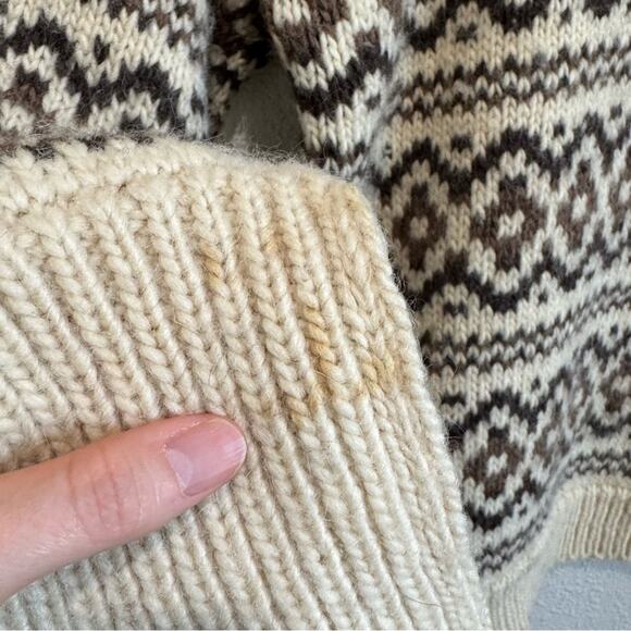 Gaeltarra Fair Isle‎ 100% Wool Pullover Sweater Size Medium 42 Ireland Nordic - Picture 7 of 12